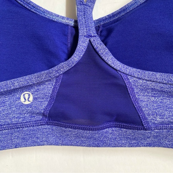 Lululemon purple pigment blue Flow Y racerback mesh panel sports bra IV - Picture 3 of 6